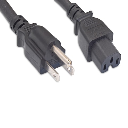 Enet 5-15P To C15 6Ft Black Standard Power Cord/Cable Nema 5-15P To N515-C15-6F-ENC